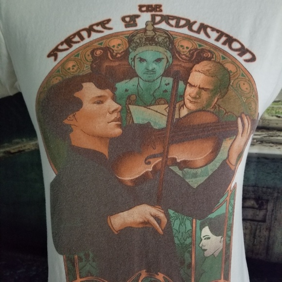 Sherlock Holmes Science of Deduction T Shirt Large - Picture 2 of 3